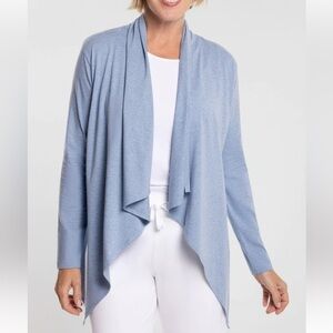 Coolibar Women's Marietas Sun Wrap | Light Blue Heather UPF 50+ Protection